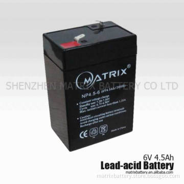 6v4.5ah emergency light battery
